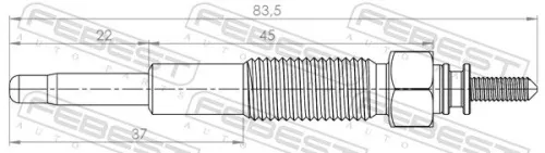 FEBEST Glow Plug (05642-001)