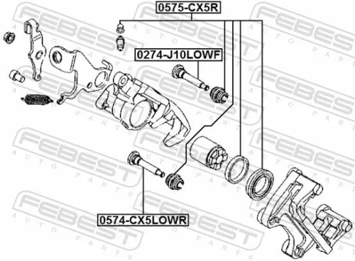 FEBEST Repair Kit, brake caliper (0575-CX5R)