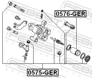 FEBEST Piston, brake caliper (0576-GER)