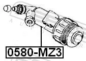 FEBEST Slave Cylinder, clutch (0580-MZ3)