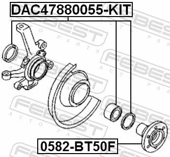 FEBEST Wheel Hub (0582-BT50F)