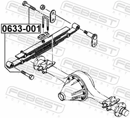 FEBEST Spring Bolt (0633-001)