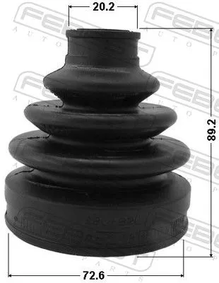 FEBEST Bellow, drive shaft (0715-GV)