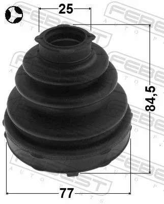 FEBEST Bellow, drive shaft (0715-JB416XT)