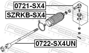 FEBEST Tie Rod End (0721-SX4)