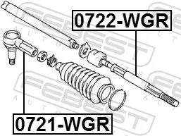 FEBEST Tie Rod End (0721-WGR)
