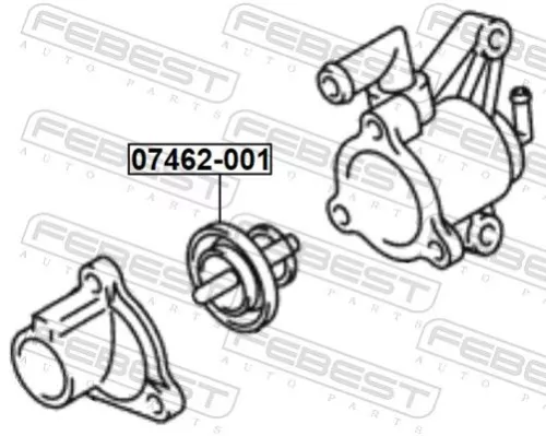 FEBEST Thermostat, coolant (07462-001)