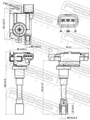 FEBEST Ignition Coil (07640-001)