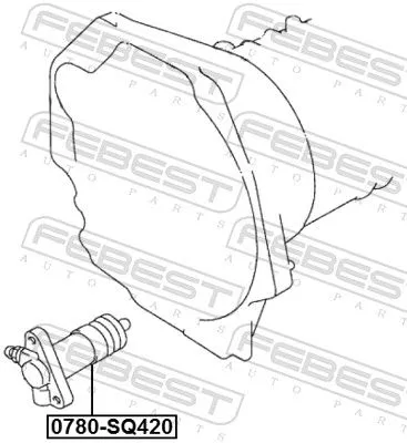 FEBEST Slave Cylinder, clutch (0780-SQ420)