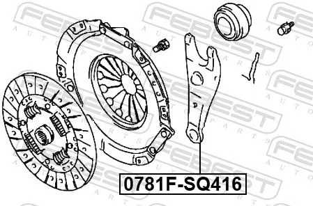 FEBEST Release Fork, clutch (0781F-SQ416)
