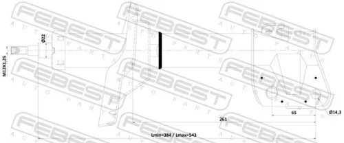 FEBEST Shock Absorber (08110-004FL)