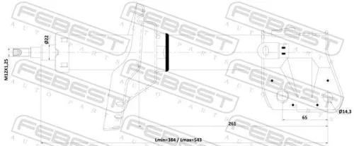 FEBEST Shock Absorber (08110-004FR)