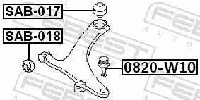 FEBEST Ball Joint (0820-W10)