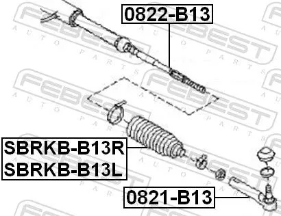 FEBEST Tie Rod End (0821-B13)