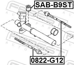 FEBEST Inner Tie Rod (0822-G12)
