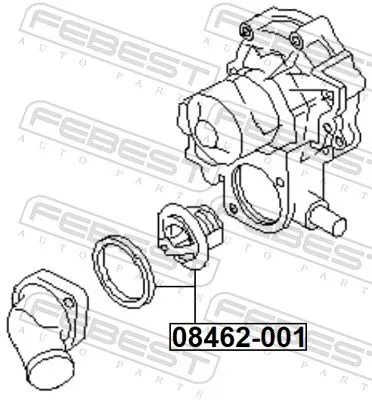 FEBEST Thermostat, coolant (08462-001)