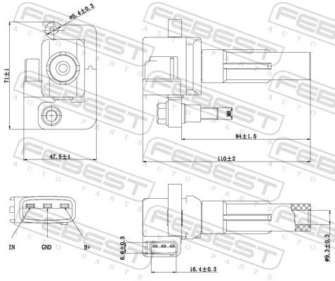 FEBEST Ignition Coil (08640-001)