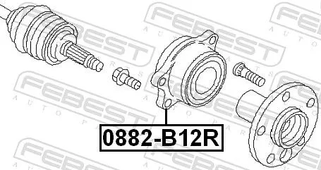 FEBEST Wheel Hub (0882-B12R)