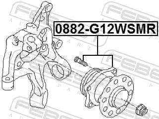 FEBEST Wheel Hub (0882-G12WSMR)