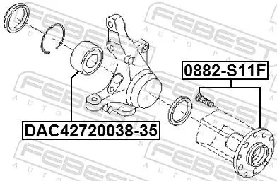 FEBEST Wheel Hub (0882-S11F)