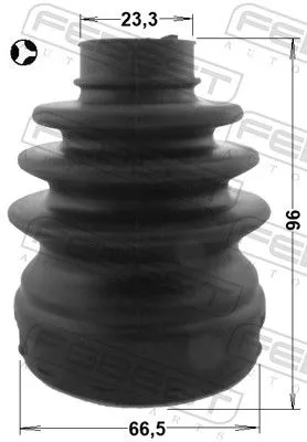 FEBEST Bellow Kit, drive shaft (1015-T255T)