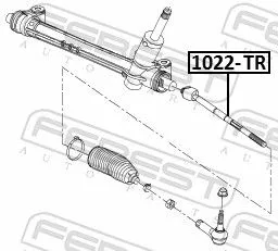 FEBEST Inner Tie Rod (1022-TR)