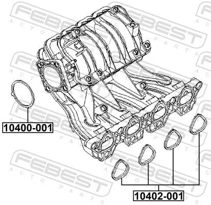 FEBEST Gasket, throttle body (10400-001)
