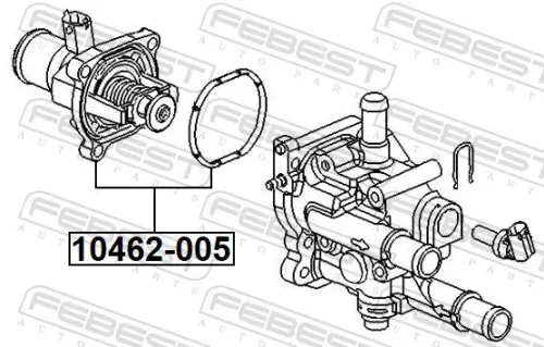 FEBEST Thermostat, coolant (10462-005)