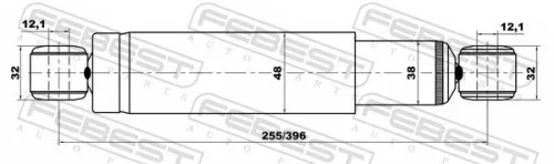 FEBEST Shock Absorber (10556698R)