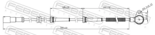 FEBEST Sensor, wheel speed (10606-002)