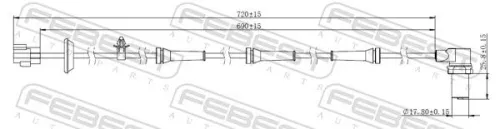 FEBEST Sensor, wheel speed (10606-006)