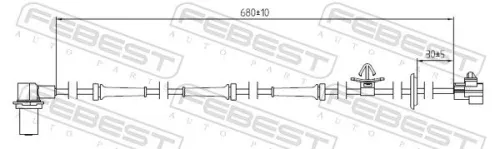 FEBEST Sensor, wheel speed (10606-007)