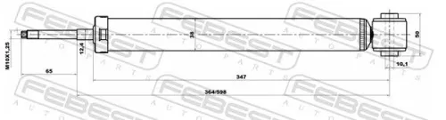 FEBEST Shock Absorber (10656576R)