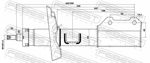 FEBEST Shock Absorber (10660618FR)