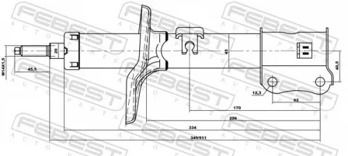 FEBEST Shock Absorber (10666581FL)