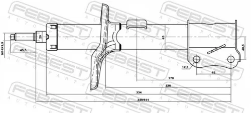 FEBEST Shock Absorber (10666582FR)