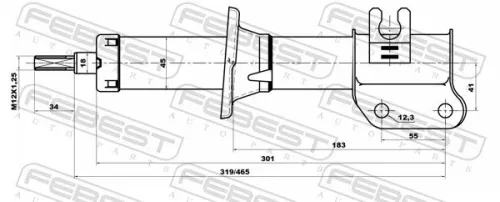 FEBEST Shock Absorber (10667899FR)