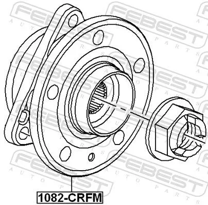 FEBEST Wheel Hub (1082-CRFM)