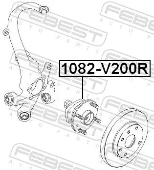 FEBEST Wheel Hub (1082-V200R)