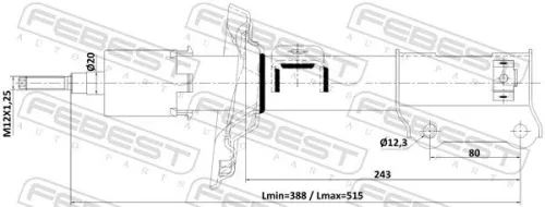 FEBEST Shock Absorber (12110-011FR)