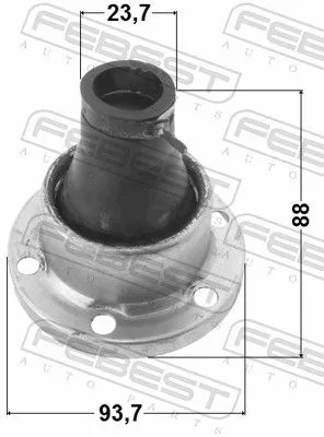 FEBEST Bellow, drive shaft (1215-TERSA)