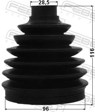 FEBEST Bellow, drive shaft (1217-TUC)