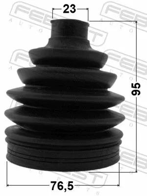 FEBEST Bellow, drive shaft (1217P-CM10R)