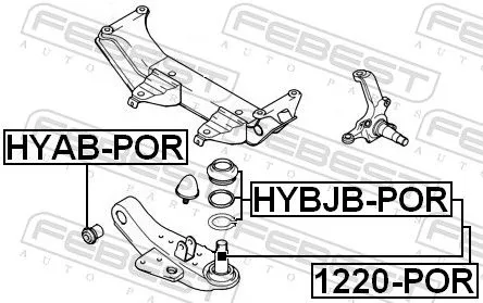 FEBEST Ball Joint (1220-POR)
