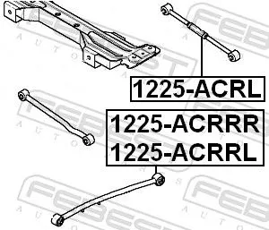 FEBEST Control/Trailing Arm, wheel suspension (1225-ACRL)