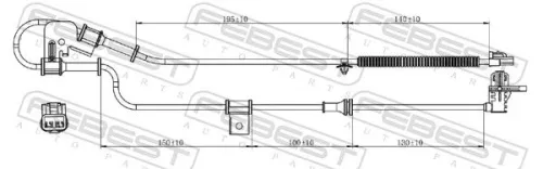 FEBEST Sensor, wheel speed (12606-002)
