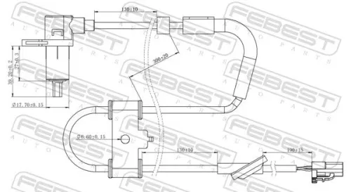 FEBEST Sensor, wheel speed (12606-007)