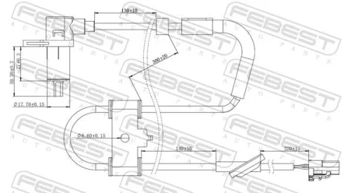 FEBEST Sensor, wheel speed (12606-008)