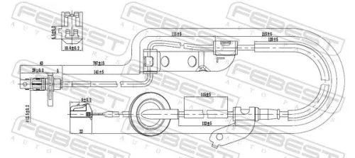 FEBEST Sensor, wheel speed (12606-019)