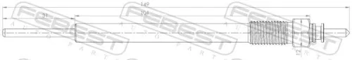 FEBEST Glow Plug (12642-002)